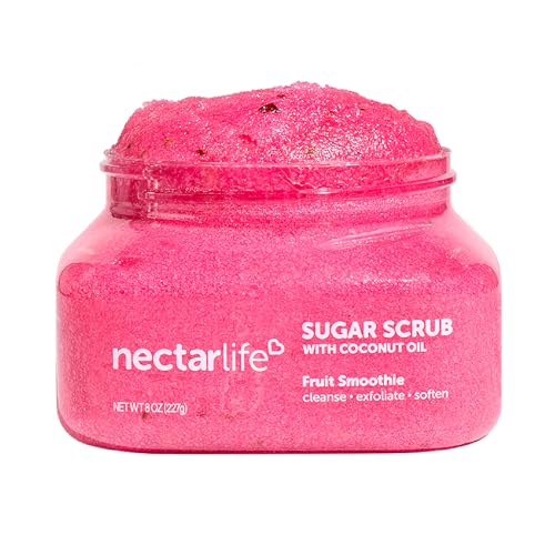 Nectar Bath Treats Sugar Body Scrub - Moisturizing Exfoliation with Natural Ingredients - 8oz