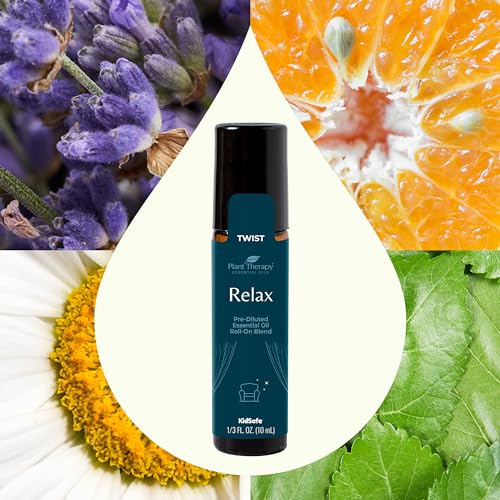 Plant Therapy Relax Essential Oil Blend - Promotes Peaceful Mind, Pure Ingredients - 10 mL