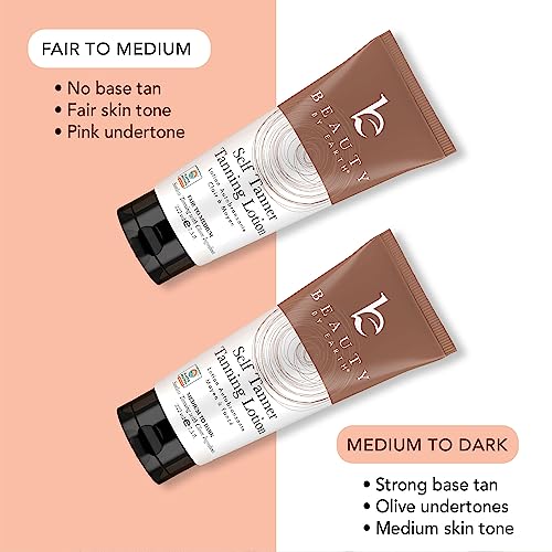 Self Tanner Kit - Natural Glow, Non-Toxic Formula, Includes Glove & Mitt - USA Made