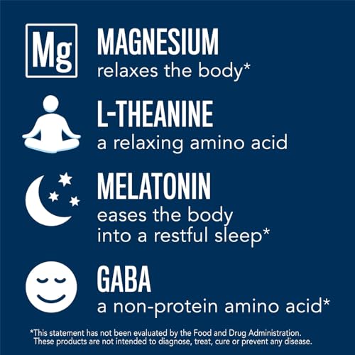 Natural Vitality Calm Sleep Supplement - Melatonin & Magnesium for Relaxation - 120 Capsules