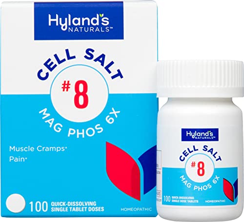 Hyland's No. 8 Cell Salt Mag Phos 6X - Natural PMS Relief, Quick-Dissolving Tablets - 100 Count