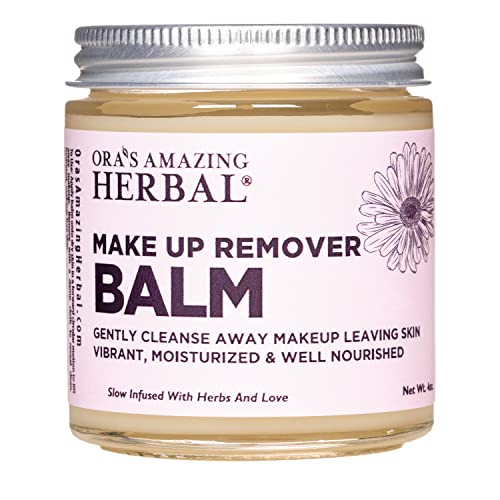 Ora's Amazing Herbal Makeup Remover Balm - Hydrating Cleanser with Calendula & Licorice - 4oz