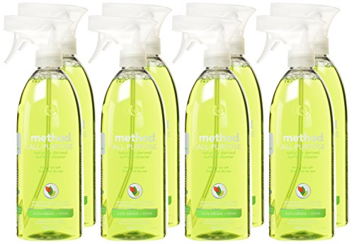 Method All Purpose Cleaner - Biodegradable, Plant-Based Power, Lime + Sea Salt - 8 x 28oz