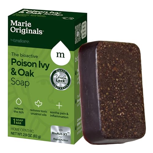 Marie Originals Poison Ivy Soap Bar - Relieves Itching, All Natural Ingredients - 2.9oz