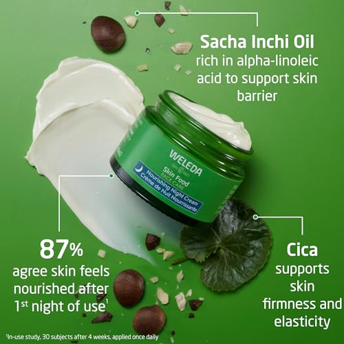 Weleda Skin Food Night Cream - Nourishing Plant-Rich Moisturizer with Sacha Inchi Oil - 1.3oz