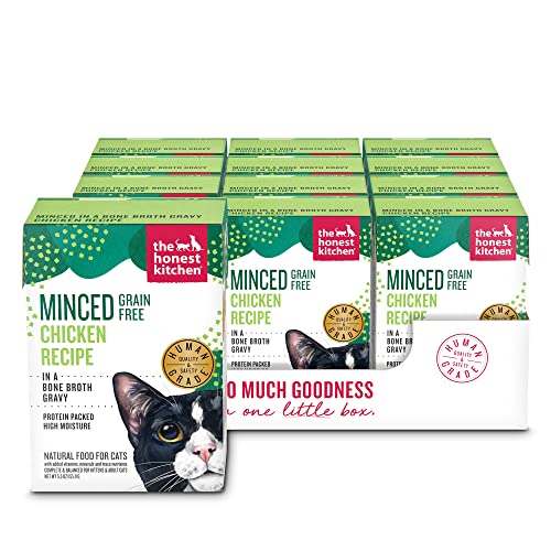 The Honest Kitchen Minced Dog Food - Human Grade Chicken in Bone Broth, Balanced Nutrition - 5.5oz