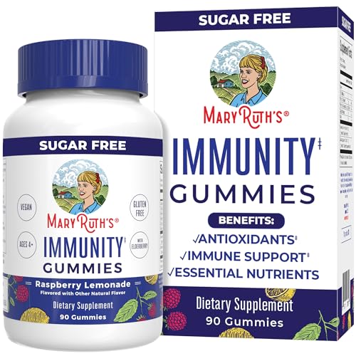 MaryRuth Organics Immune Defense Gummies - Vitamin C, Zinc, Elderberry & Echinacea, 90ct