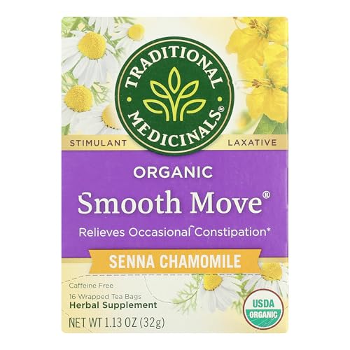 Traditional Medicinals Chamomile Tea - Relieves Occasional Constipation, USDA Organic - 16 Bags