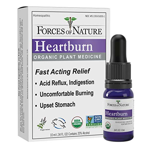 Forces of Nature Allergy Medicine - Multi-Symptom Relief for Heartburn & Indigestion - 0.34 Fl Oz