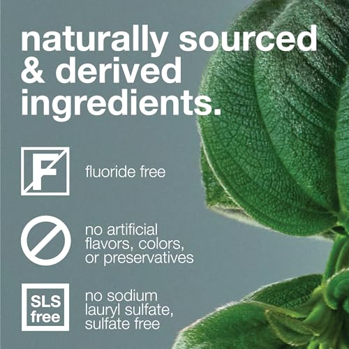 Davids Natural Toothpaste - Fluoride-Free, Antiplaque, Vegan, Peppermint - 5.25oz Metal Tube