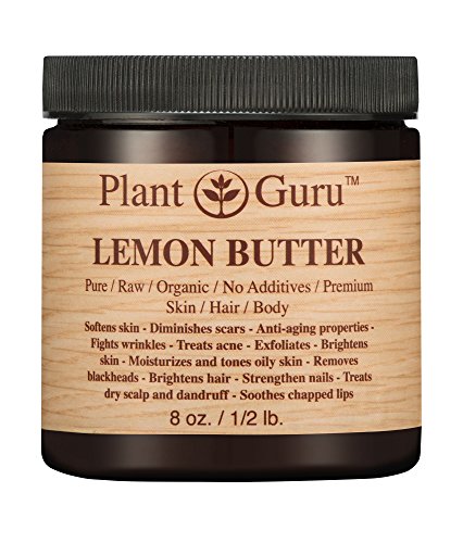 Lemon Body Butter - Softens and Moisturizes Skin, Naturally Cold Pressed - 8 oz