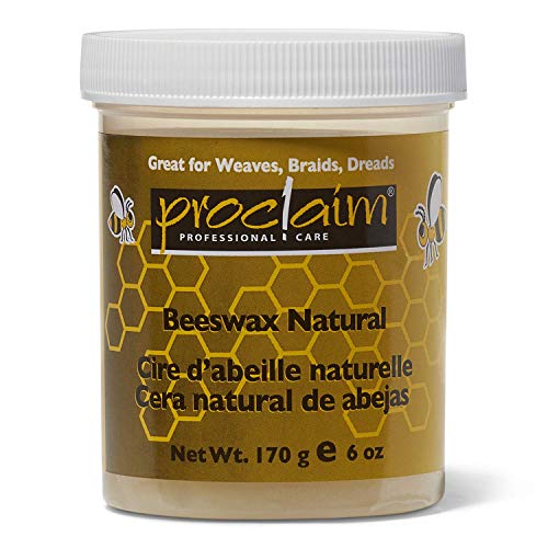 Proclaim Natural Beeswax Hairdress - Softens Coarse Hair, Seals Frayed Ends - 4oz