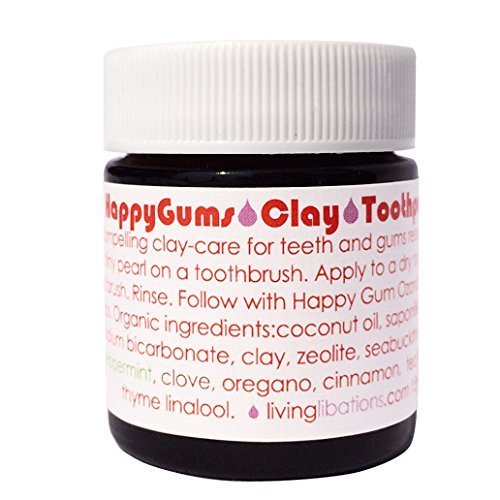 Living Libations Organic Happy Gums Toothpaste - Cleans & Polishes, Vegan, 0.5 fl oz