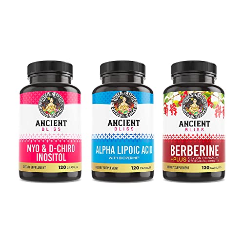 Ancient Bliss Vitamins & Supplements Bundle - Supports Well-Being, Antioxidant Power - 90 Caps