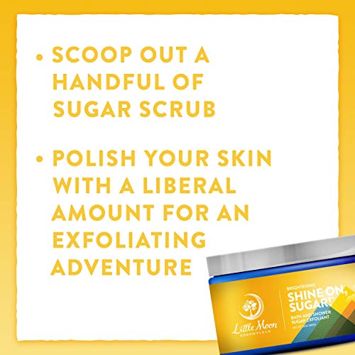 Little Moon Essentials Body Scrub - Moisturizing Exfoliant, Vegan & Cruelty-Free - 13 oz.