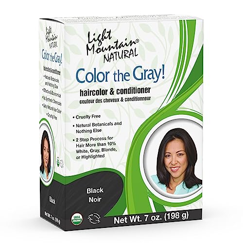 Light Mountain Henna Hair Dye - Vibrant Color for Gray, Vegan & Chemical-Free, 7 Oz