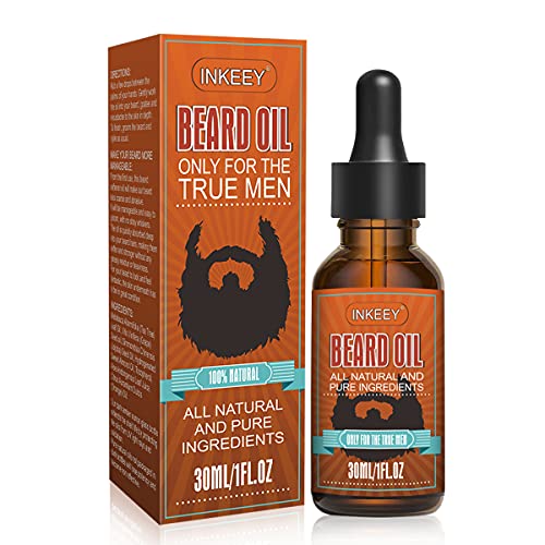 jeosisy Men's Beard Oil - Softens & Strengthens, Pure Natural Ingredients, Azure Scent - 4 Scents