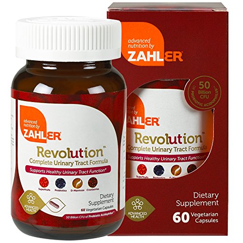 Zahler UTI Revolution - Supports Urinary Tract Health, All Natural Ingredients - 60 Caps