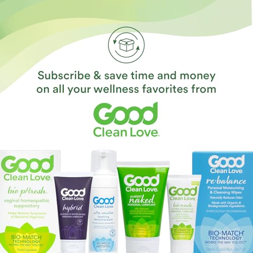 Good Clean Love Vaginal Moisturizer - Relieves Dryness, pH-Balanced, Aloe Vera - 2 Oz (2-Pack)