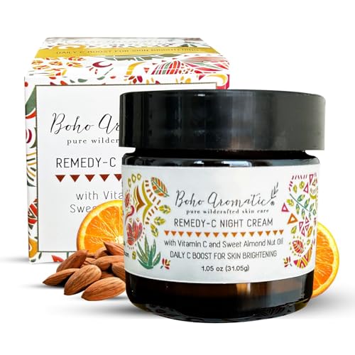 Boho Aromatic Remedy-C Night Cream - Revitalizing Vitamin C Moisturizer, Vegan - 50ml