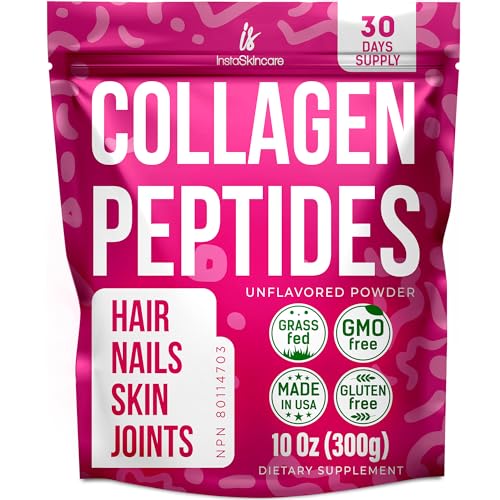 Collagen Peptides Powder - Promotes Skin Health, Strengthens Hair & Nails, Gluten-Free - 10oz