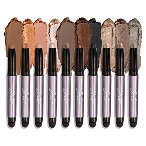 Julep Eyeshadow Stick Set - Hydrating Formula with Vitamins C & E, 10 Matte and Shimmer Shades