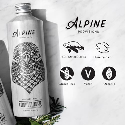 Alpine Provisions Rosemary & Mint Conditioner - Hydrate & Strengthen with Natural Oils - 16.9 FL Oz