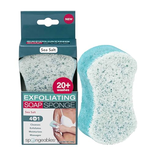 Spongeables Body Wash Sponge - Moisturizes with Avocado Oil, TSA-Compliant - 20+ Washes