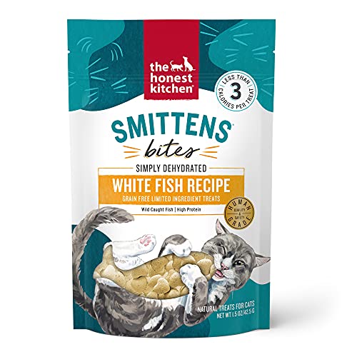 The Honest Kitchen Smittens Cat Treats - Wild Caught White Fish, Human Grade, 1.5 oz