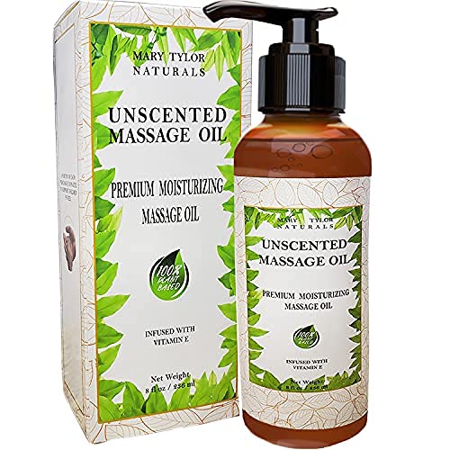 Mary Tylor Naturals Massage Oil - Enhances Relaxation, Pure Ingredients, 8oz Pump Bottle