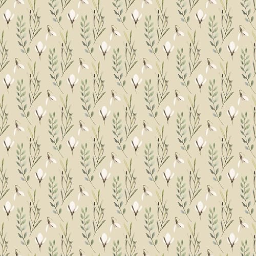 Waterleaf Paper Co. Wrapping Paper - 100% Dissolvable, Elegant Floral Designs - 4 Sq Ft