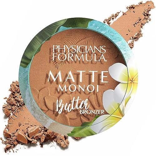 Physicians Formula Matte Bronzer - Nourishing Glow, Dermatologist Tested, Vegan - Deep 0.38oz