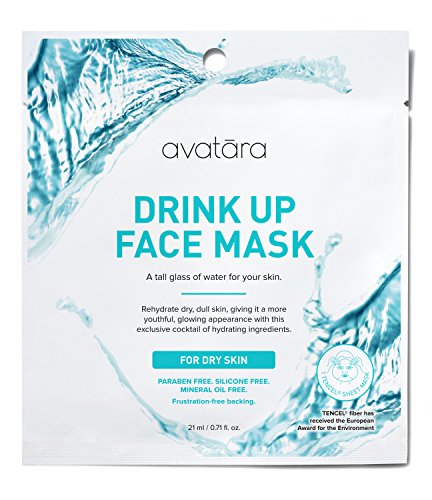 Avatara Drink Up Face Mask - Hydrates Dry Skin with Natural Ingredients, 0.71 Fl Oz