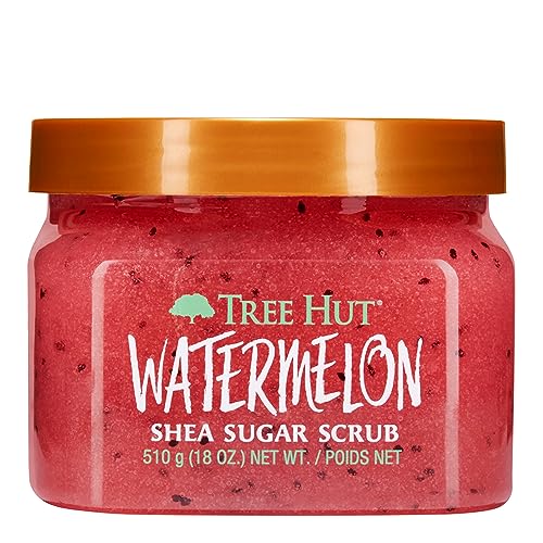 Tree Hut Body Scrub - Hydrating Exfoliant with Watermelon, Vegan Collagen - 18oz