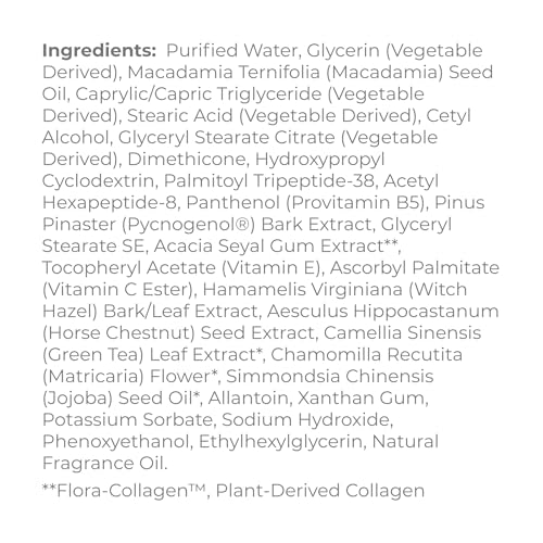 Derma E Collagen Moisturizer - Hydrates & Smooths with Peptides, Natural Ingredients - 2oz