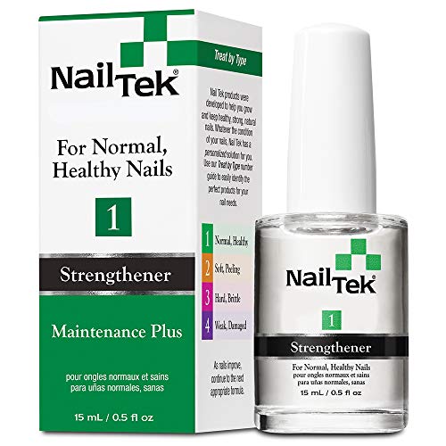 Nail Tek Treatments Maintenance Plus - Strengthens, Nourishes, Hydrolyzed Wheat Protein - 0.5oz