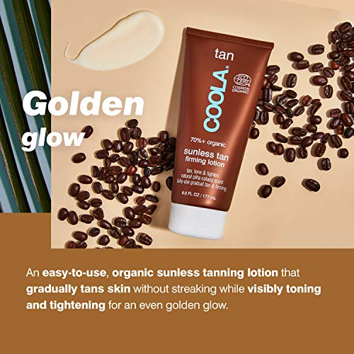 COOLA Organic Self Tanner - Firming, Lightweight, Non-GMO, Piña Colada Scent - 6 Fl Oz