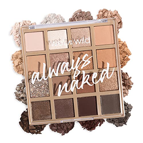 wet n wild Always Naked Makeup Palette - Blendable Pigments, Long-Lasting, Cruelty-Free - 12 Shades