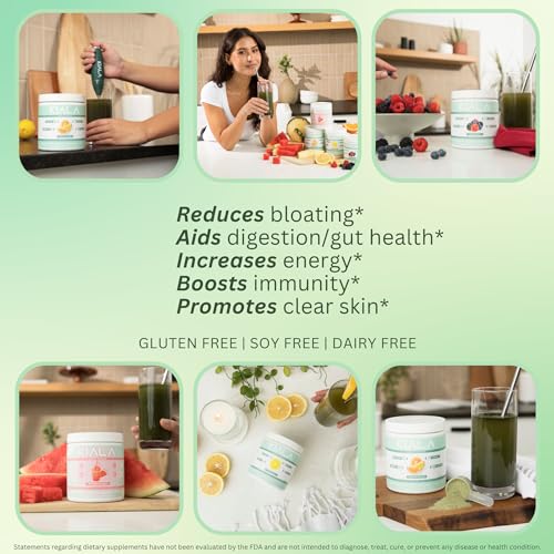 Kiala Nutrition Super Greens - Supports Gut Health & Immunity, Reduces Bloating - 30 Servings