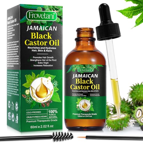 Jamaican Black Castor Oil - Promotes Hair Growth, Hydrates Scalp & Skin, Organic - 60ML