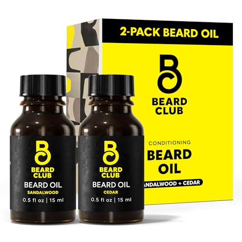 Beard Club Duo Pack - Cedar & Sandalwood Oils for Hydration, Strength & Nourishment - 2x30ml