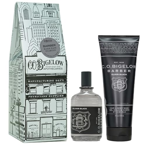 C. O. Bigelow Bath and Body Set - Energizing Hair & Body Wash, Rich Fragrance - 8oz, 2.5oz