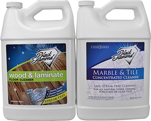 Black Diamond Stoneworks Floor Cleaner - Streak-Free, Safe for Kids & Pets - 2-Gallon Bundle