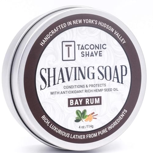 Taconic Shave Shaving Soap - Moisturizing with Anti-Oxidant Oils, Lime Scent - 3" Round