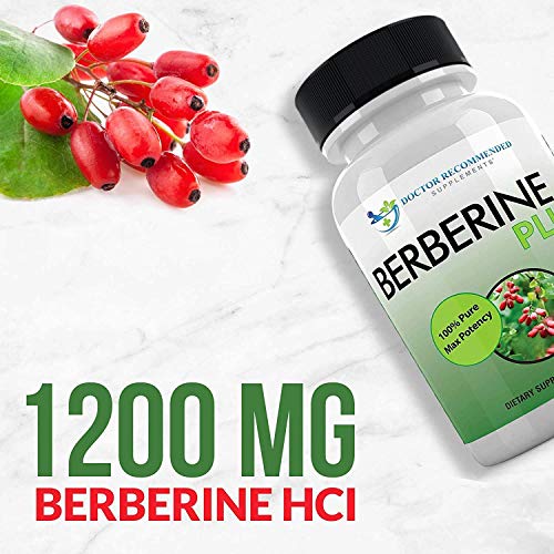 Doctor Recommended Berberine Plus 1200mg - Supports Healthy Systems, 120 Veggie Capsules