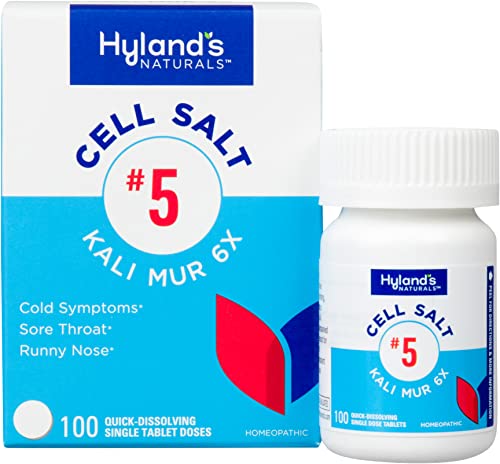 Hyland's Kali Mur 6X Cold & Flu Tablets - Natural Sore Throat Relief, Quick-Dissolving - 100 Count