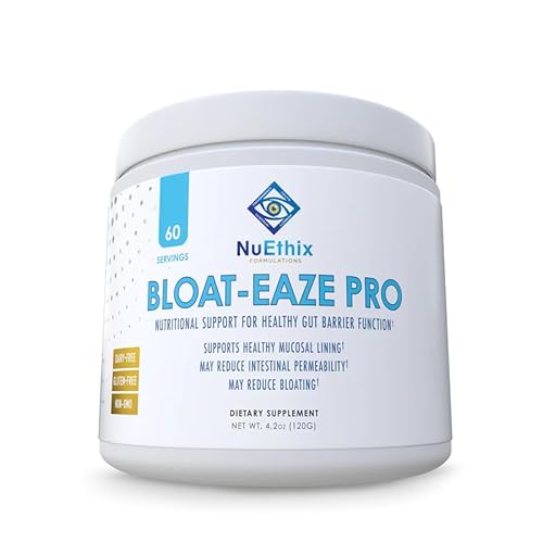 NuEthix Formulations Bloat Eaze Pro - Supports Gut Function, Reduces Bloating - 60 Servings