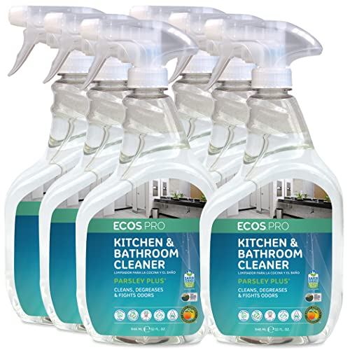 ECOS PRO All-Purpose Cleaner - Powerful Grease Removal, Parsley Extract - Pack of 6