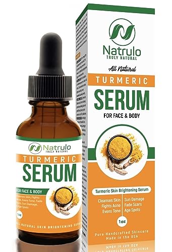 Turmeric Skin Brightening Serum - Reduces Spots, Detoxifies, All-Natural Ingredients - 1oz