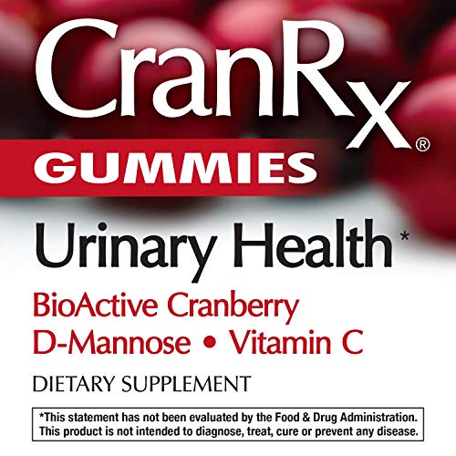 Nature's Way CranRx Cranberry Gummies - Urinary Health Support with D-Mannose & Vitamin C - 60ct